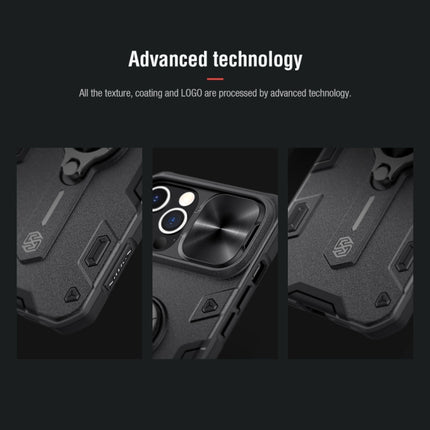 NILLKIN Shockproof CamShield Armor Protective Case with Invisible Ring Holder, For iPhone 12 / 12 Pro, For iPhone 12 Pro Max