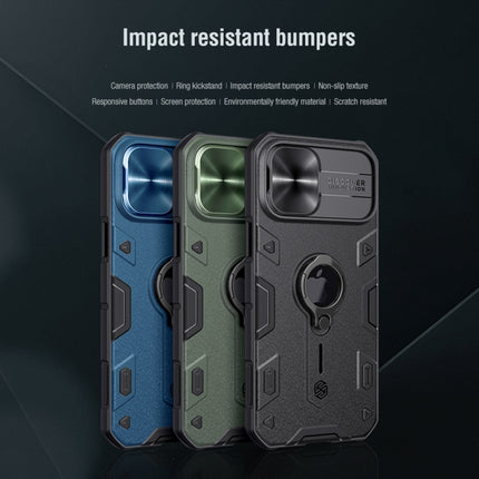 NILLKIN Shockproof CamShield Armor Protective Case with Invisible Ring Holder, For iPhone 12 / 12 Pro, For iPhone 12 Pro Max