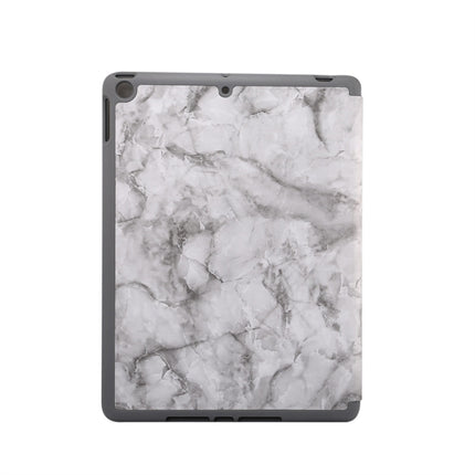 For iPad 10.2 inch Marble Texture Pattern Horizontal Flip Leather Case, with Three-folding Holder & Pen Slot & Sleep / Wake-up Function