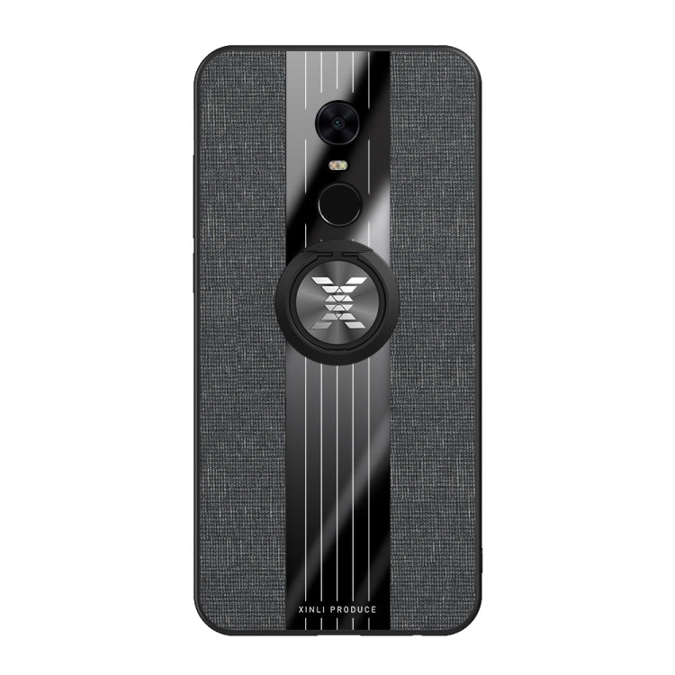 XINLI Stitching Cloth Textue Shockproof TPU Protective Case with Ring Holder, For Xiaomi Redmi 5 Plus, For Xiaomi Redmi Note 8, For Xiaomi Mi 8, For Xiaomi Mi 9, For Xiaomi Mi Max 2
