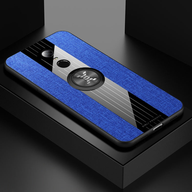 XINLI Stitching Cloth Textue Shockproof TPU Protective Case with Ring Holder, For Xiaomi Redmi 5 Plus, For Xiaomi Redmi Note 8, For Xiaomi Mi 8, For Xiaomi Mi 9, For Xiaomi Mi Max 2