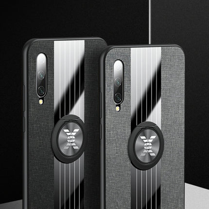 XINLI Stitching Cloth Textue Shockproof TPU Protective Case with Ring Holder, For Xiaomi Mi CC9e, For Xiaomi Mi 8 Lite