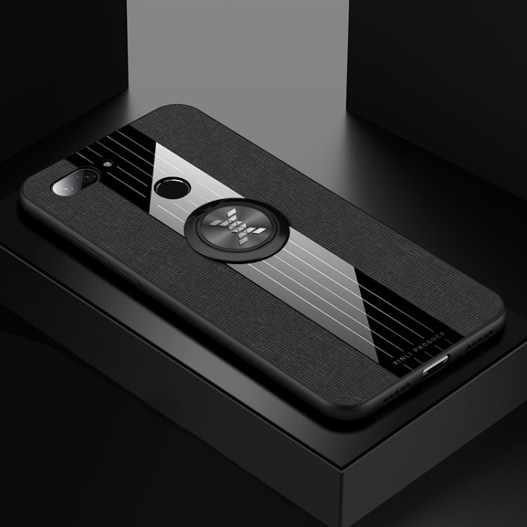 XINLI Stitching Cloth Textue Shockproof TPU Protective Case with Ring Holder, For Xiaomi Mi CC9e, For Xiaomi Mi 8 Lite