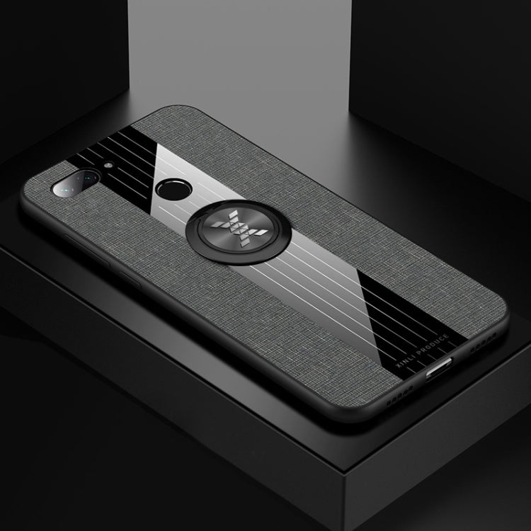 XINLI Stitching Cloth Textue Shockproof TPU Protective Case with Ring Holder, For Xiaomi Mi CC9e, For Xiaomi Mi 8 Lite