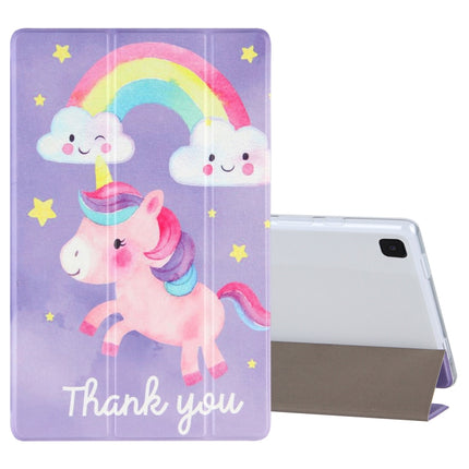 Coloured Drawing Pattern Horizontal Flip Leather Case with Three-folding Holder, For Samsung Galaxy Tab A7 10.4 (2020), For Lenovo Tab P11 (TB-J606F), For Lenovo Tab P11 Pro (TB-XJ706F), For Lenovo Tab M10 HD Gen 2 (TB-X306F)