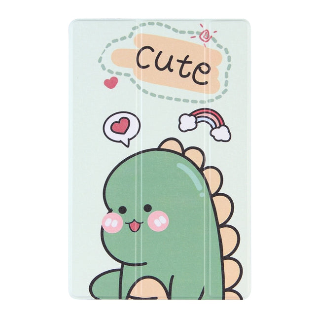 Coloured Drawing Pattern Horizontal Flip Leather Case with Three-folding Holder, For Lenovo Tab P11 Pro (TB-XJ706F), For Samsung Galaxy Tab A7 10.4 (2020)