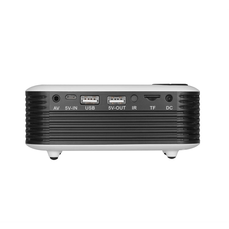 TRANSJEE A2000 320x240P 1000 ANSI Lumens Mini Home Theater HD Digital Projector, Plug Type: UK Plug, Plug Type: UK Plug(White)