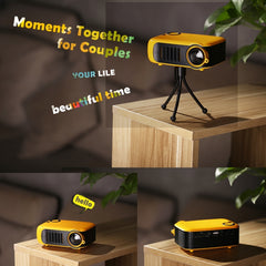 TRANSJEE A2000 320x240P 1000 ANSI Lumens Mini Home Theater HD Digital Projector, Plug Type: UK Plug, Plug Type: UK Plug(White)