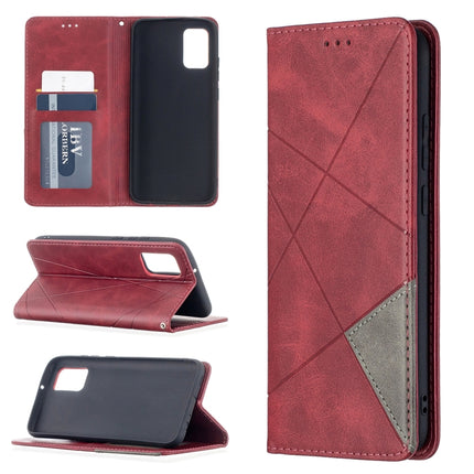Rhombus Texture Horizontal Flip Magnetic Leather Case with Holder & Card Slots & Wallet, For Samsung Galaxy A02s (EU Version), For Nokia 5.4