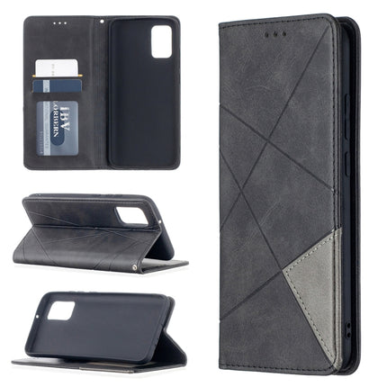 Rhombus Texture Horizontal Flip Magnetic Leather Case with Holder & Card Slots & Wallet, For Samsung Galaxy A02s (EU Version), For Nokia 5.4