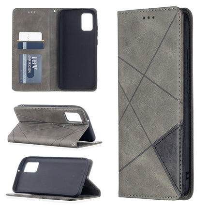 Rhombus Texture Horizontal Flip Magnetic Leather Case with Holder & Card Slots & Wallet, For Samsung Galaxy A02s (EU Version), For Nokia 5.4