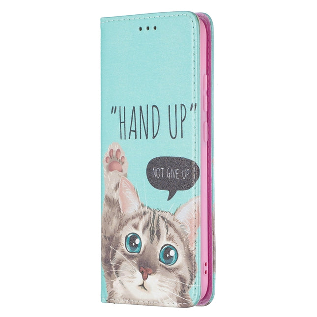 Colored Drawing Pattern Invisible Magnetic Horizontal Flip PU Leather Case with Holder & Card Slots & Wallet, For Samsung Galaxy A02s (EU Version)