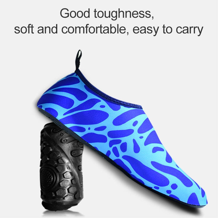Non-slip Wear-resisting Thick Rubber Sole Diving Shoes and  Socks, One Pair