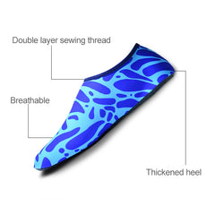 Non-slip Wear-resisting Thick Rubber Sole Diving Shoes and  Socks, One Pair