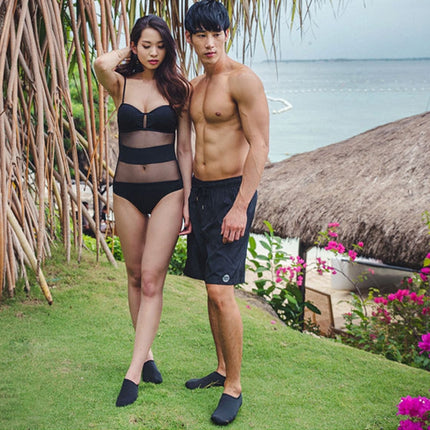 Non-slip Wear-resisting Thick Rubber Sole Diving Shoes and  Socks, One Pair