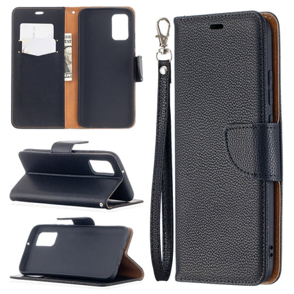 Litchi Texture Pure Color Horizontal Flip Leather Case with Holder & Card Slots & Wallet & Lanyard, For Samsung Galaxy A02s (EU Version)