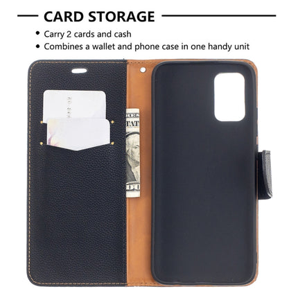 Litchi Texture Pure Color Horizontal Flip Leather Case with Holder & Card Slots & Wallet & Lanyard, For Samsung Galaxy A02s (EU Version)