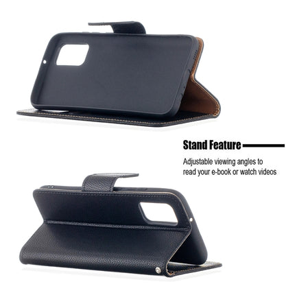 Litchi Texture Pure Color Horizontal Flip Leather Case with Holder & Card Slots & Wallet & Lanyard, For Samsung Galaxy A02s (EU Version)