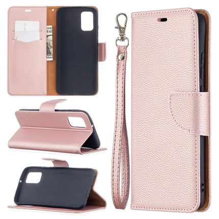 Litchi Texture Pure Color Horizontal Flip Leather Case with Holder & Card Slots & Wallet & Lanyard, For Samsung Galaxy A02s (EU Version)