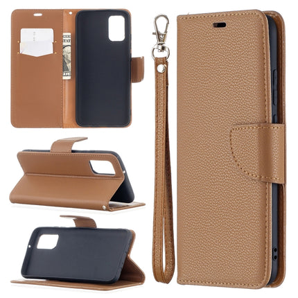 Litchi Texture Pure Color Horizontal Flip Leather Case with Holder & Card Slots & Wallet & Lanyard, For Samsung Galaxy A02s (EU Version)