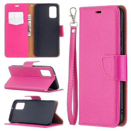 Litchi Texture Pure Color Horizontal Flip Leather Case with Holder & Card Slots & Wallet & Lanyard, For Samsung Galaxy A02s (EU Version)