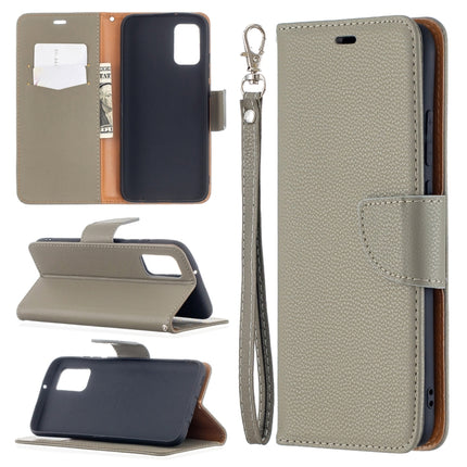 Litchi Texture Pure Color Horizontal Flip Leather Case with Holder & Card Slots & Wallet & Lanyard, For Samsung Galaxy A02s (EU Version)