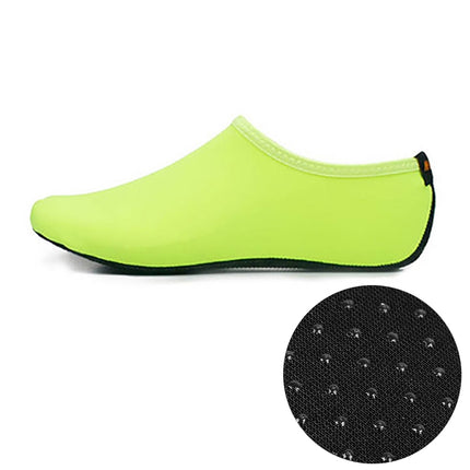Non-slip Plastic Grain Texture Thick Cloth Sole Solid Color Diving Shoes and Socks, One Pair