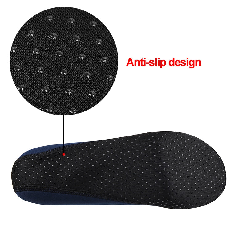Non-slip Plastic Grain Texture Thick Cloth Sole Solid Color Diving Shoes and Socks, One Pair, M, L, XL, XXL