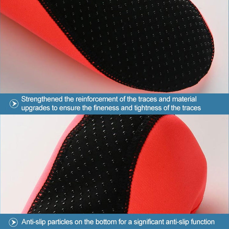 Non-slip Plastic Grain Texture Thick Cloth Sole Solid Color Diving Shoes and Socks, One Pair, M, L, XL, XXL