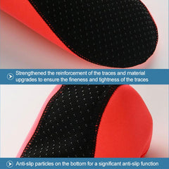 Non-slip Plastic Grain Texture Thick Cloth Sole Solid Color Diving Shoes and Socks, One Pair, M, L, XL, XXL