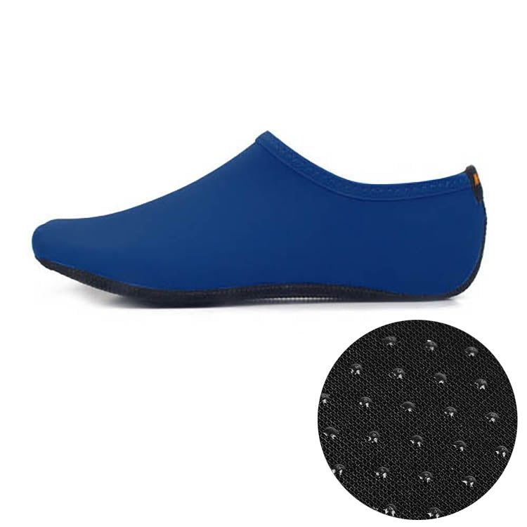 Non-slip Plastic Grain Texture Thick Cloth Sole Solid Color Diving Shoes and Socks, One Pair, M, L, XL, XXL