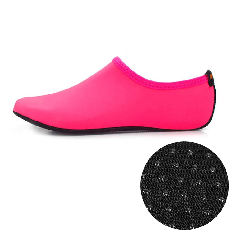 Non-slip Plastic Grain Texture Thick Cloth Sole Solid Color Diving Shoes and Socks, One Pair, M, L, XL, XXL