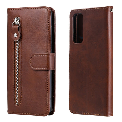 Fashion Calf Texture Zipper Horizontal Flip Leather Case with Stand & Card Slots & Wallet Function, For Huawei P smart 2021, For Huawei Y7a, For Honor 10X Lite, For Samsung Galaxy A52 5G