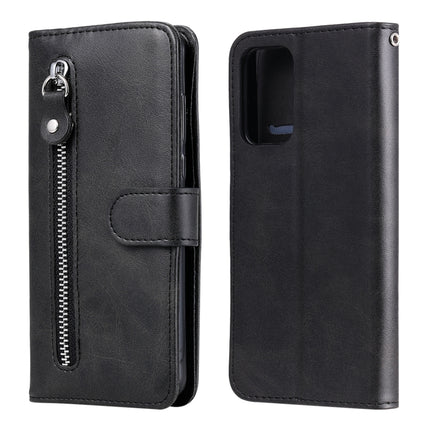 Fashion Calf Texture Zipper Horizontal Flip Leather Case with Stand & Card Slots & Wallet Function, For Samsung Galaxy A72 5G