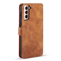 DG.MING Retro Oil Side Horizontal Flip Case with Holder & Card Slots & Wallet, For Samsung Galaxy S21+ 5G, For Samsung Galaxy S21 Ultra 5G, For Samsung Galaxy S21 5G