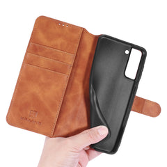 DG.MING Retro Oil Side Horizontal Flip Case with Holder & Card Slots & Wallet, For Samsung Galaxy S21+ 5G, For Samsung Galaxy S21 Ultra 5G, For Samsung Galaxy S21 5G