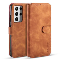 DG.MING Retro Oil Side Horizontal Flip Case with Holder & Card Slots & Wallet, For Samsung Galaxy S21+ 5G, For Samsung Galaxy S21 Ultra 5G, For Samsung Galaxy S21 5G