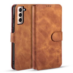 DG.MING Retro Oil Side Horizontal Flip Case with Holder & Card Slots & Wallet, For Samsung Galaxy S21+ 5G, For Samsung Galaxy S21 Ultra 5G, For Samsung Galaxy S21 5G