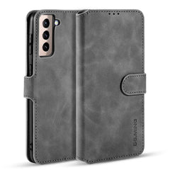 DG.MING Retro Oil Side Horizontal Flip Case with Holder & Card Slots & Wallet, For Samsung Galaxy S21+ 5G, For Samsung Galaxy S21 Ultra 5G, For Samsung Galaxy S21 5G