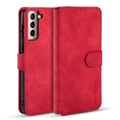DG.MING Retro Oil Side Horizontal Flip Case with Holder & Card Slots & Wallet, For Samsung Galaxy S21+ 5G, For Samsung Galaxy S21 Ultra 5G, For Samsung Galaxy S21 5G