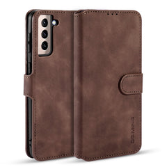 DG.MING Retro Oil Side Horizontal Flip Case with Holder & Card Slots & Wallet, For Samsung Galaxy S21+ 5G, For Samsung Galaxy S21 Ultra 5G, For Samsung Galaxy S21 5G
