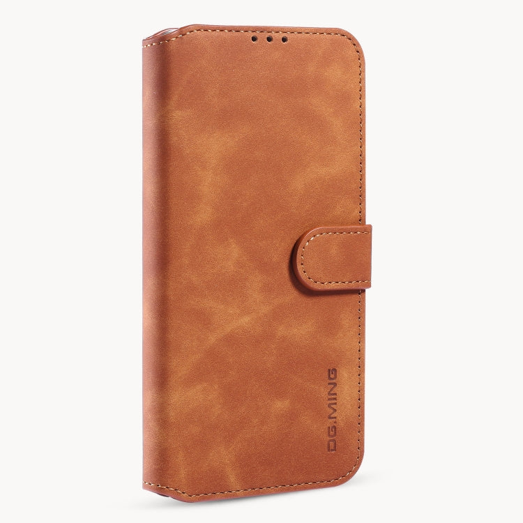 DG.MING Retro Oil Side Horizontal Flip Case mit Halter &amp; Kartenfächern &amp; Geldbörse, Für iPhone 12 mini, Für iPhone 12 / 12 Pro, Für iPhone 12 Pro Max