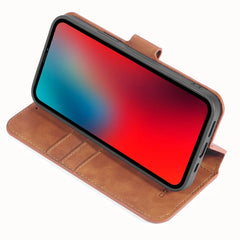 DG.MING Retro Oil Side Horizontal Flip Case with Holder & Card Slots & Wallet, For iPhone 12 mini, For iPhone 12 / 12 Pro, For iPhone 12 Pro Max