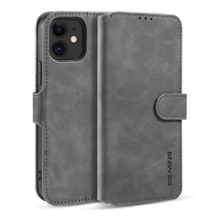 DG.MING Retro Oil Side Horizontal Flip Case with Holder & Card Slots & Wallet, For iPhone 12 mini, For iPhone 12 / 12 Pro, For iPhone 12 Pro Max
