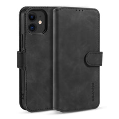 DG.MING Retro Oil Side Horizontal Flip Case with Holder & Card Slots & Wallet, For iPhone 12 mini, For iPhone 12 / 12 Pro, For iPhone 12 Pro Max