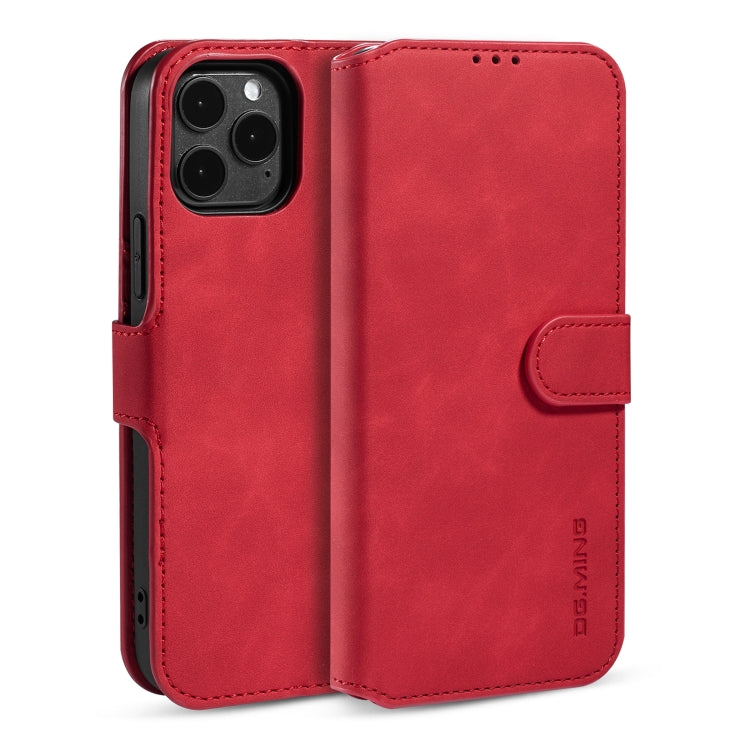 DG.MING Retro Oil Side Horizontal Flip Case mit Halter &amp; Kartenfächern &amp; Geldbörse, Für iPhone 12 mini, Für iPhone 12 / 12 Pro, Für iPhone 12 Pro Max