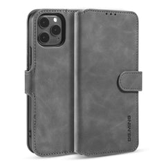 DG.MING Retro Oil Side Horizontal Flip Case with Holder & Card Slots & Wallet, For iPhone 12 mini, For iPhone 12 / 12 Pro, For iPhone 12 Pro Max