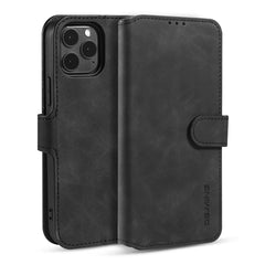 DG.MING Retro Oil Side Horizontal Flip Case with Holder & Card Slots & Wallet, For iPhone 12 mini, For iPhone 12 / 12 Pro, For iPhone 12 Pro Max