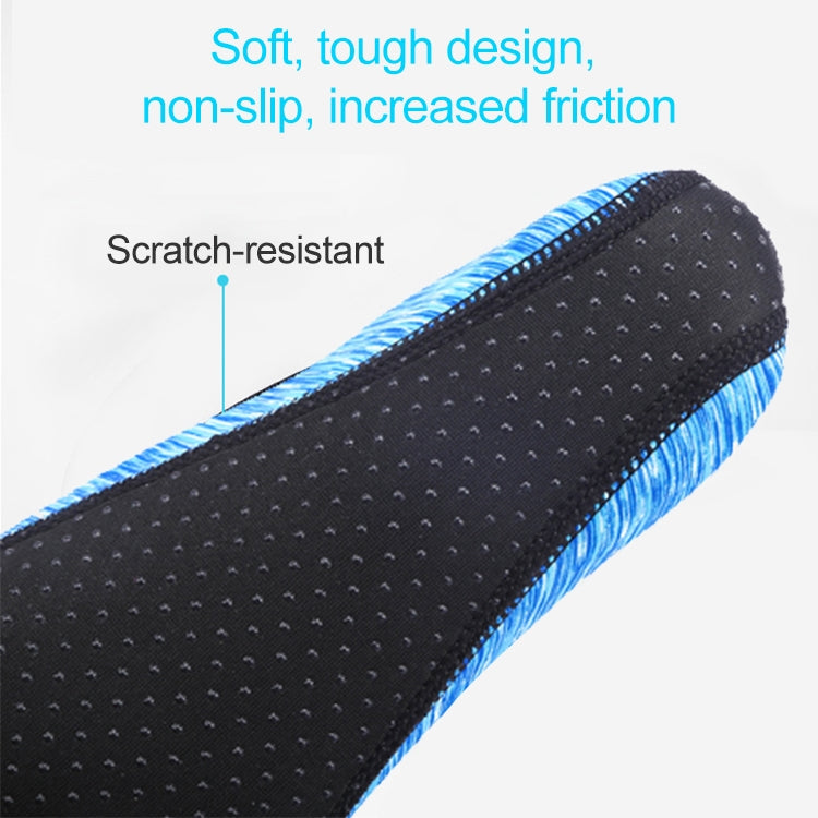 Non-slip Plastic Grain Texture Thick Cloth Sole Printing Diving Shoes and Socks, One Pair