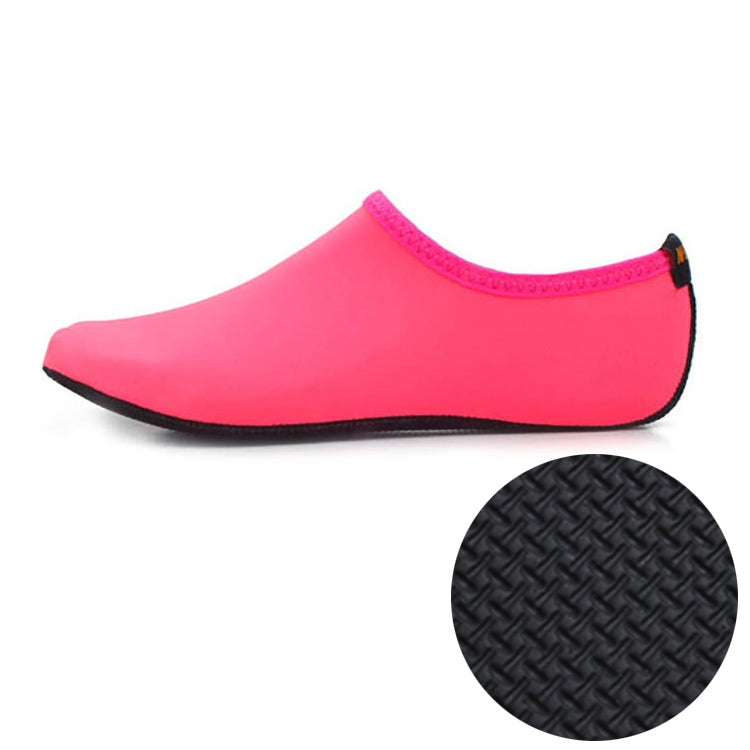 3mm Non-slip Rubber Embossing Texture Sole Solid Color Diving Shoes and Socks, One Pair